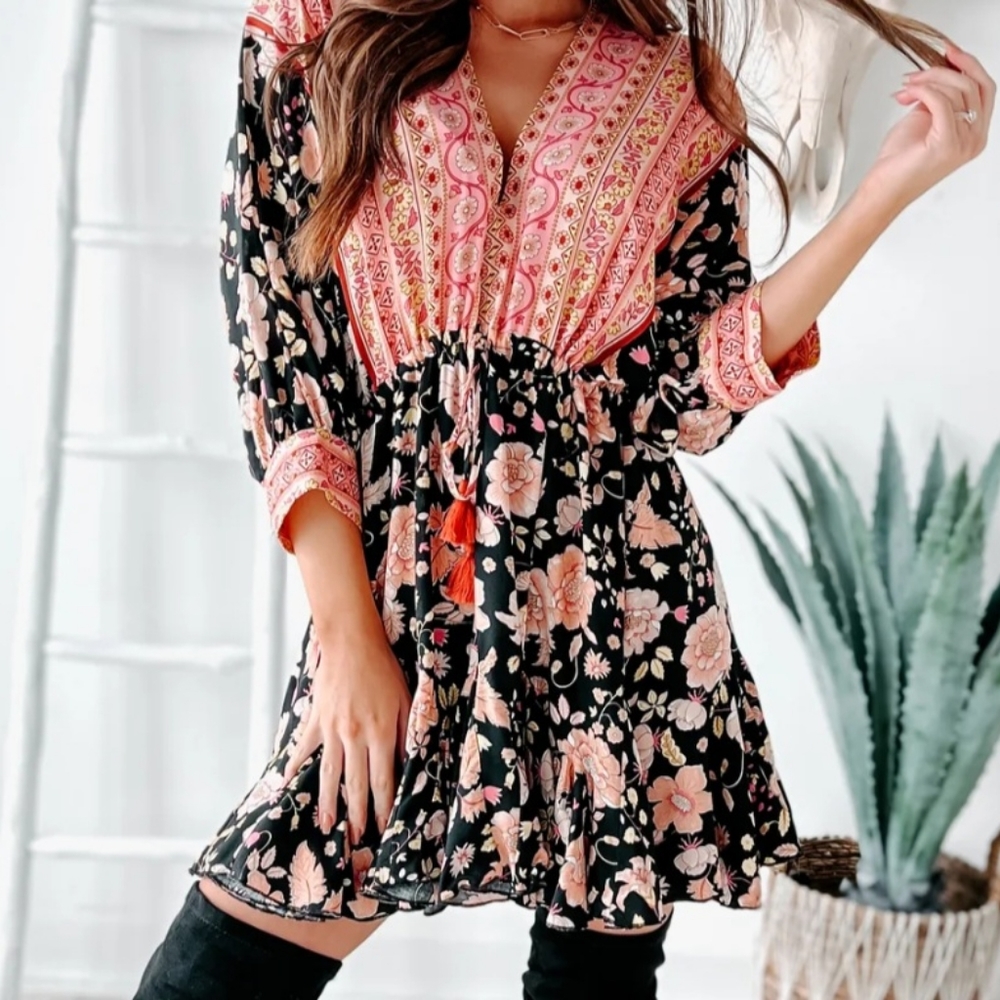 Dolman sleeve dress